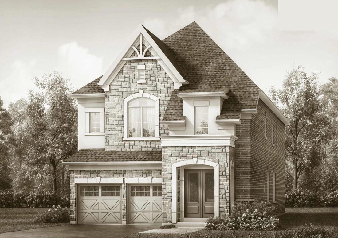 Martingale 6 — 40' single detached home elevation at Bayview Trail, Aurora Ontario